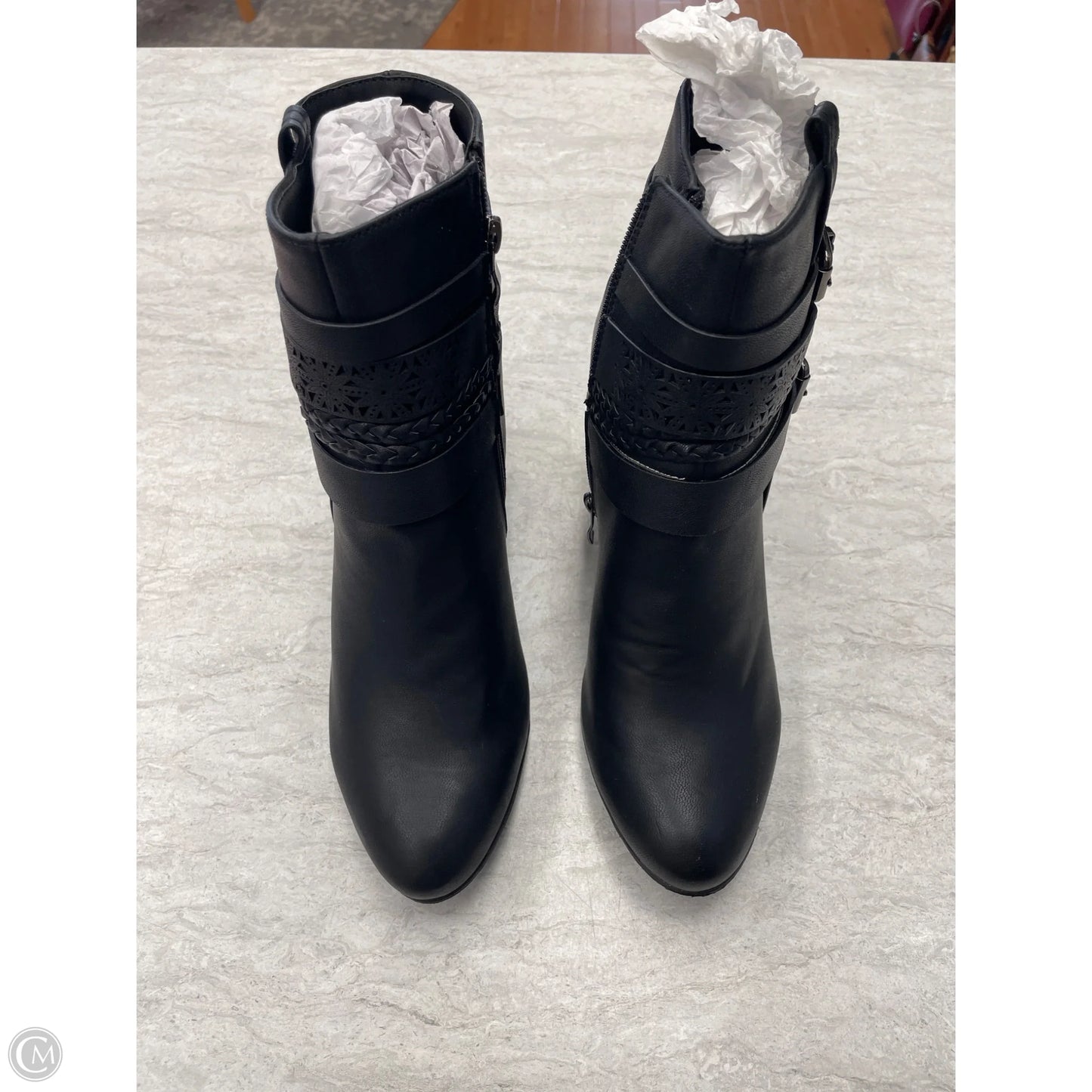 Boots Ankle Heels By Corkys In Black, Size: 10