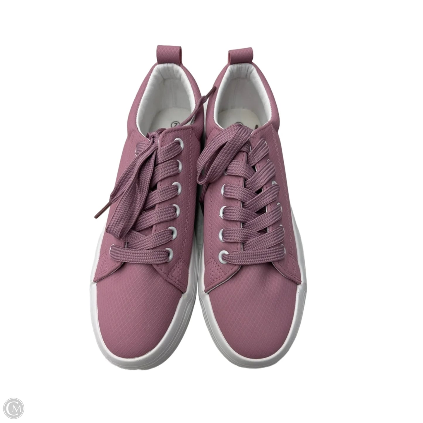 Shoes Heels Platform By Clothes Mentor In Pink & White, Size: 7