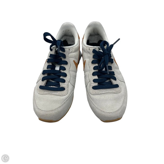 Shoes Sneakers By Nike In Blue & Cream, Size: 6