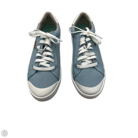 Shoes Sneakers By Dr Scholls In Blue & White, Size: 7