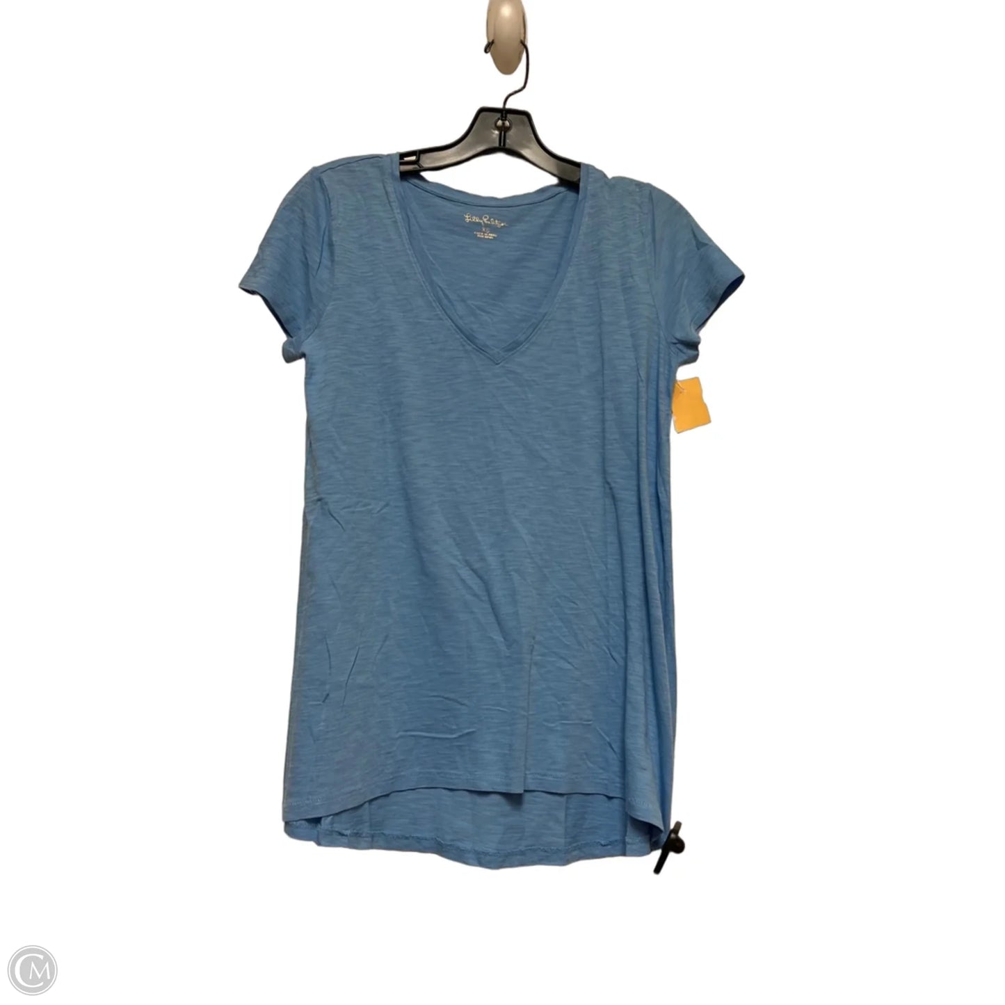 Top Short Sleeve Designer By Lilly Pulitzer In Blue, Size: Xs