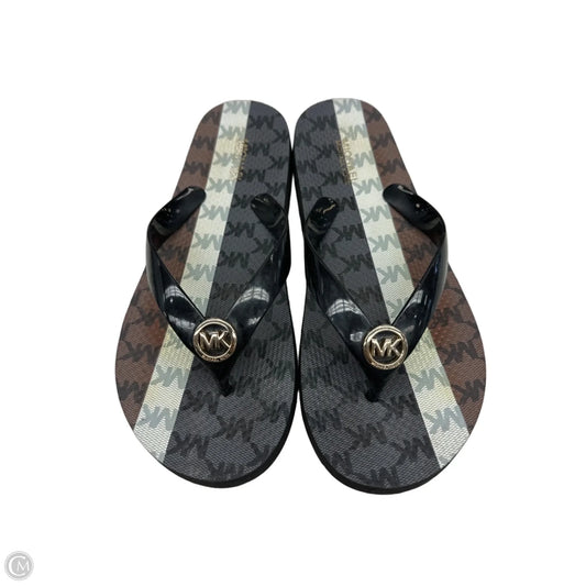 Sandals Flats By Michael By Michael Kors In Multi-colored, Size: 6