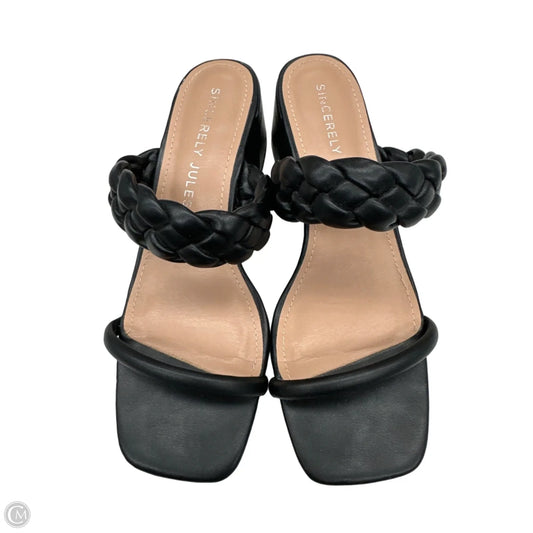 Shoes Heels Block By Sincerely Jules In Black, Size: 6.5