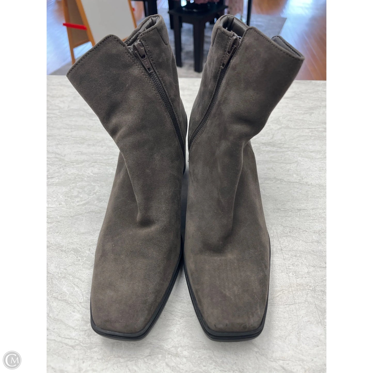 Boots Ankle Heels By Naturalizer In Grey, Size: 8.5