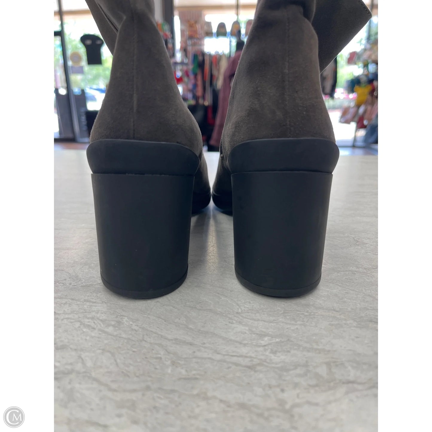 Boots Ankle Heels By Naturalizer In Grey, Size: 8.5