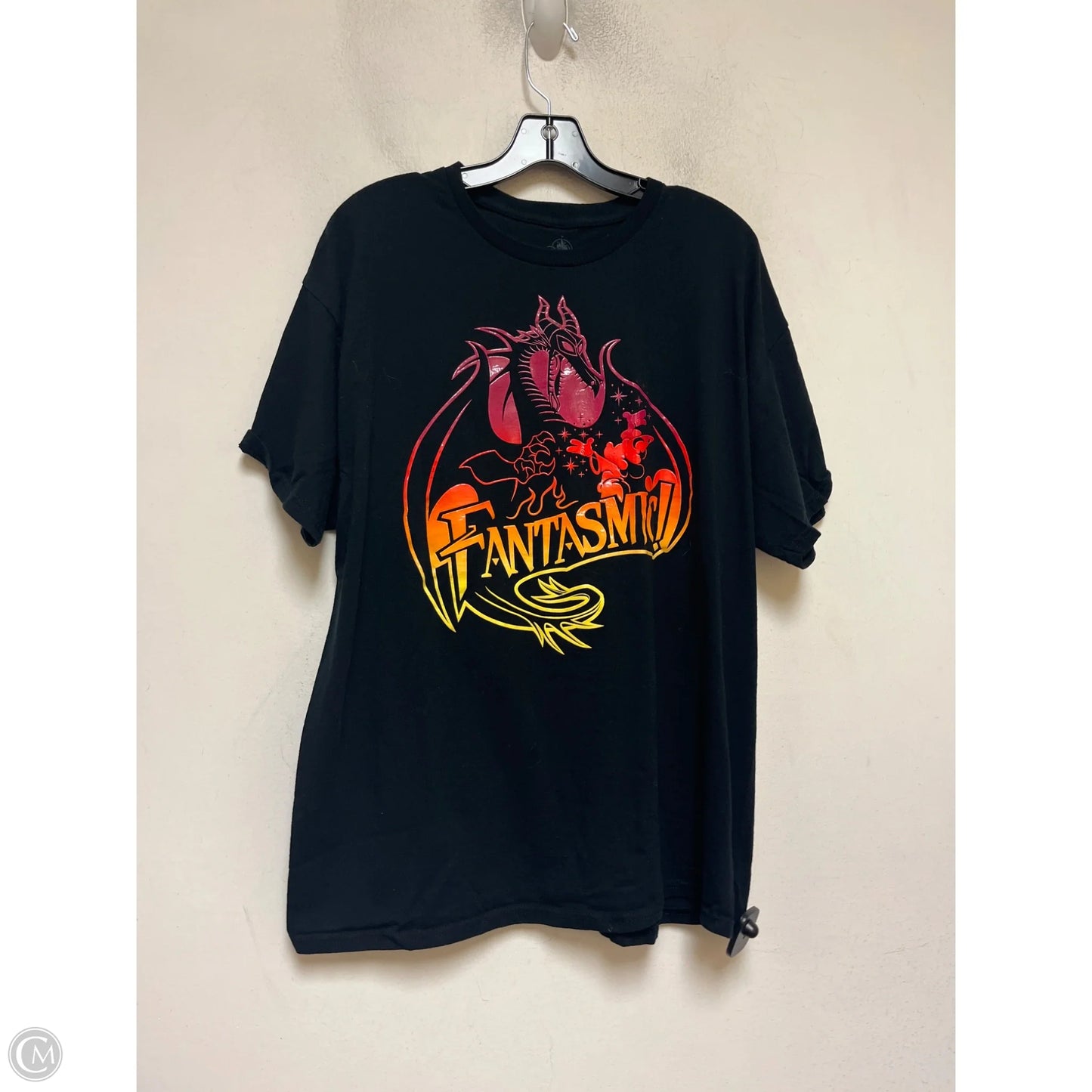 Top Short Sleeve Basic By Disney In Black, Size: Xl