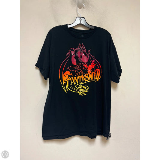 Top Short Sleeve Basic By Disney In Black, Size: Xl