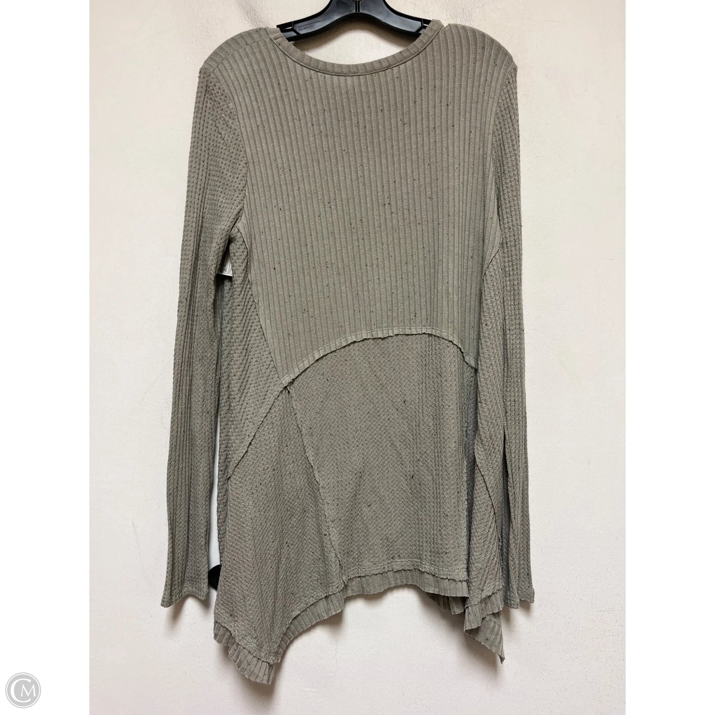 Top Long Sleeve By Hummingbird In Grey, Size: L