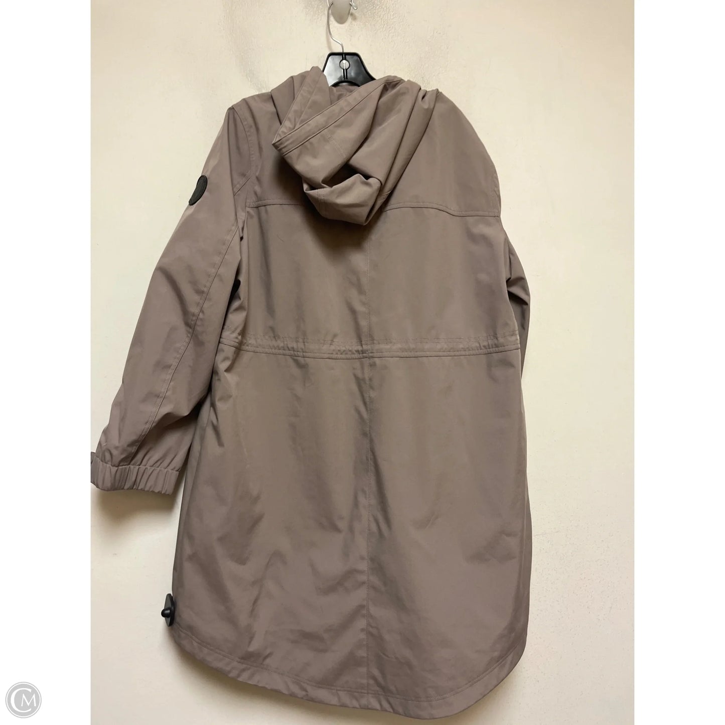 Coat Trench Coat By Dkny In Taupe, Size: Xl