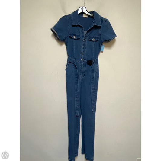 Jumpsuit By Clothes Mentor In Blue Denim, Size: S