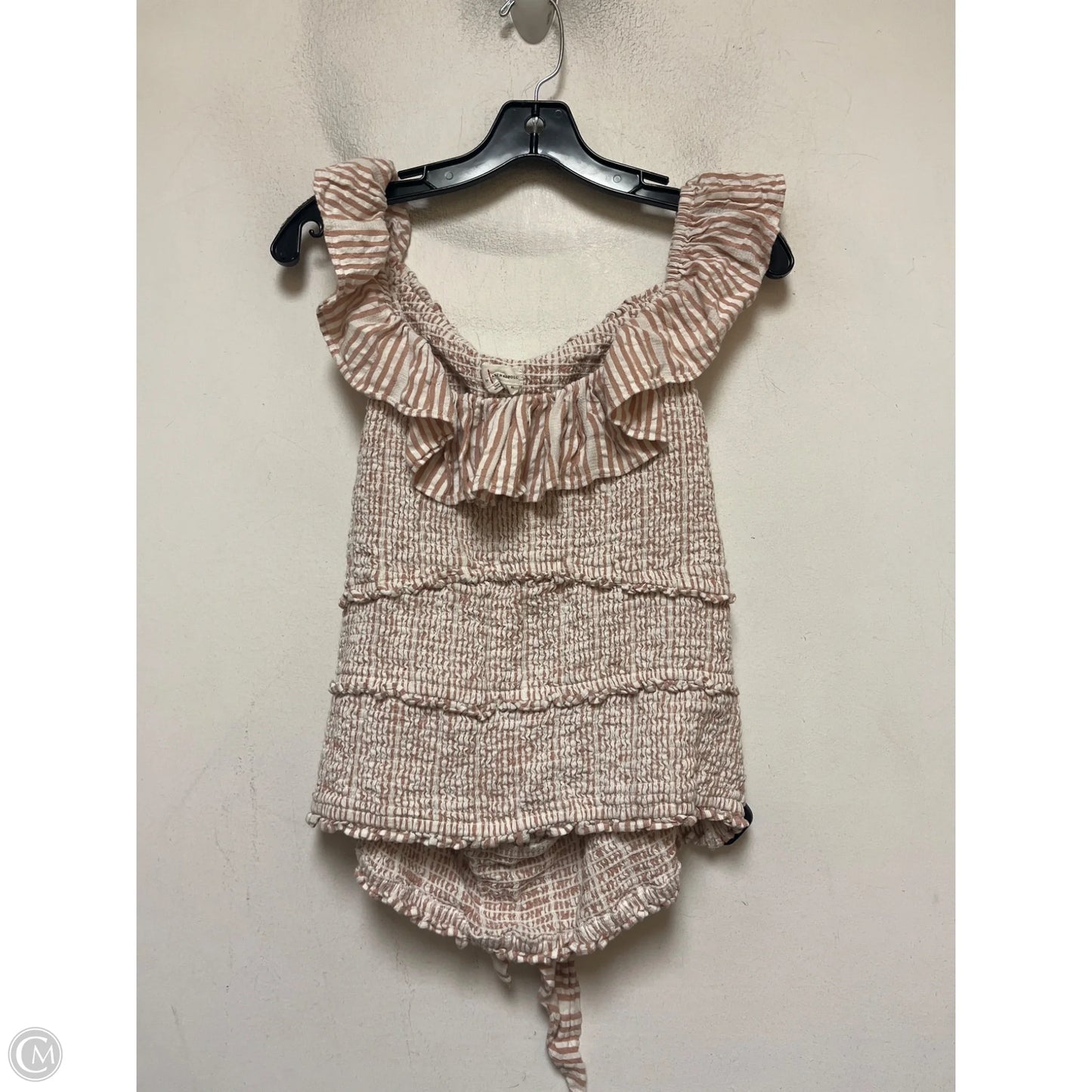 Top Sleeveless By Anthropologie In Striped Pattern, Size: Xl