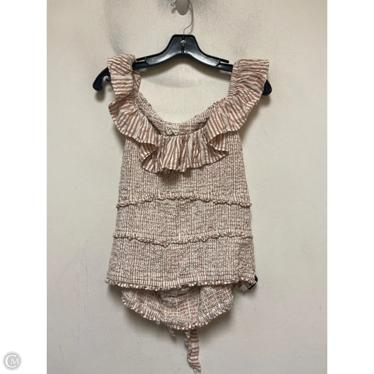 Top Sleeveless By Anthropologie In Striped Pattern, Size: Xl