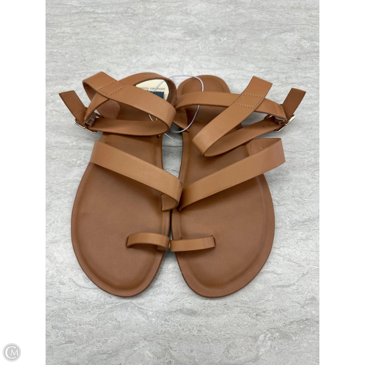 Sandals Flats By Universal Thread In Tan, Size: 6.5