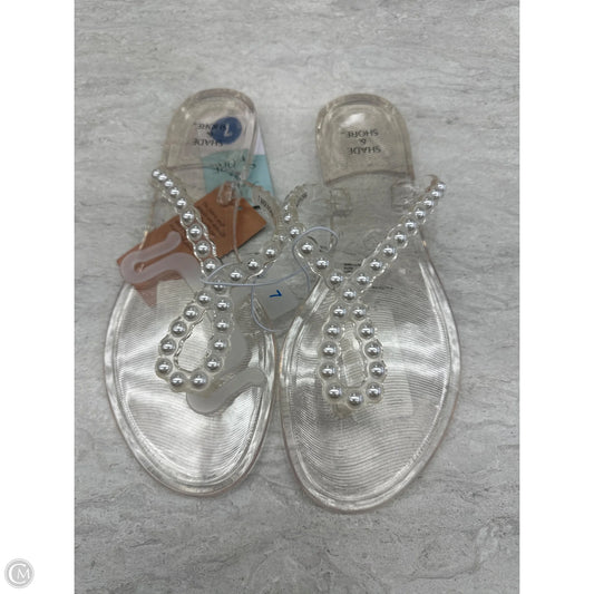 Sandals Flats By Shade & Shore In Clear, Size: 7