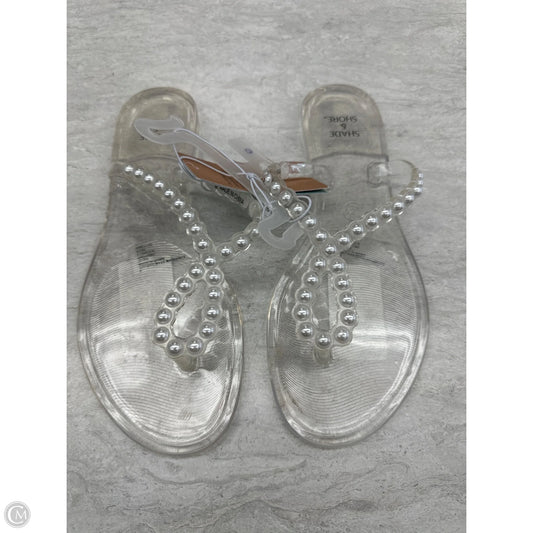 Sandals Flats By Shade & Shore In Clear, Size: 6