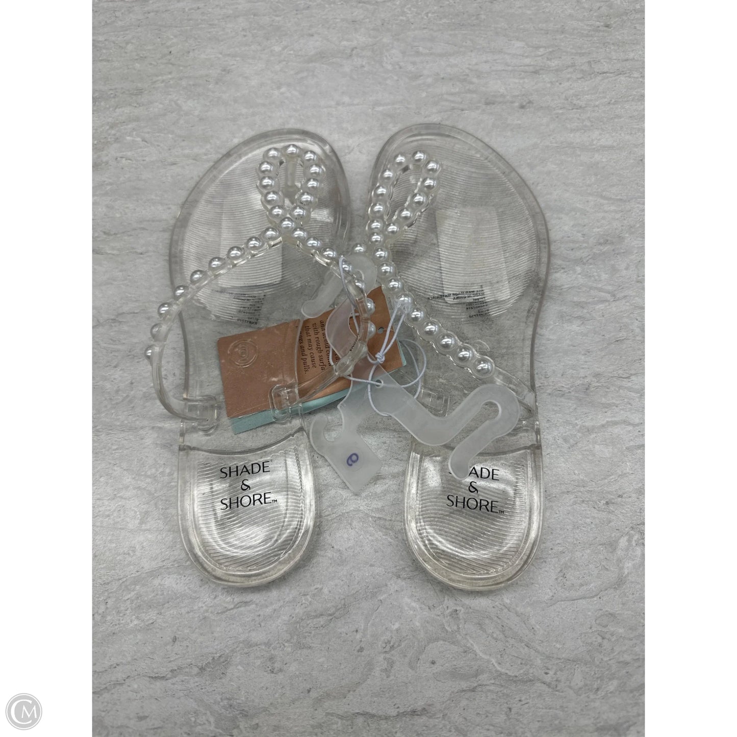 Sandals Flats By Shade & Shore In Clear, Size: 6
