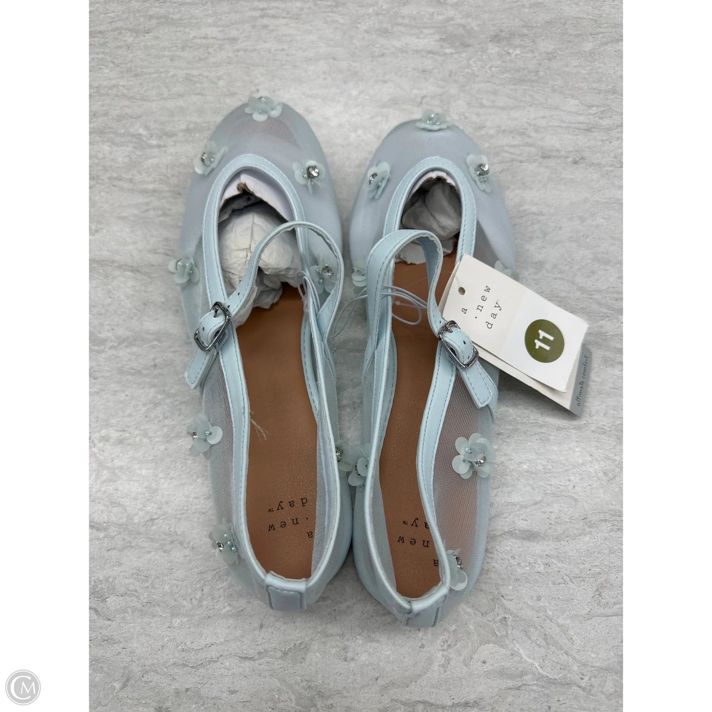 Shoes Flats By A New Day In Blue, Size: 11