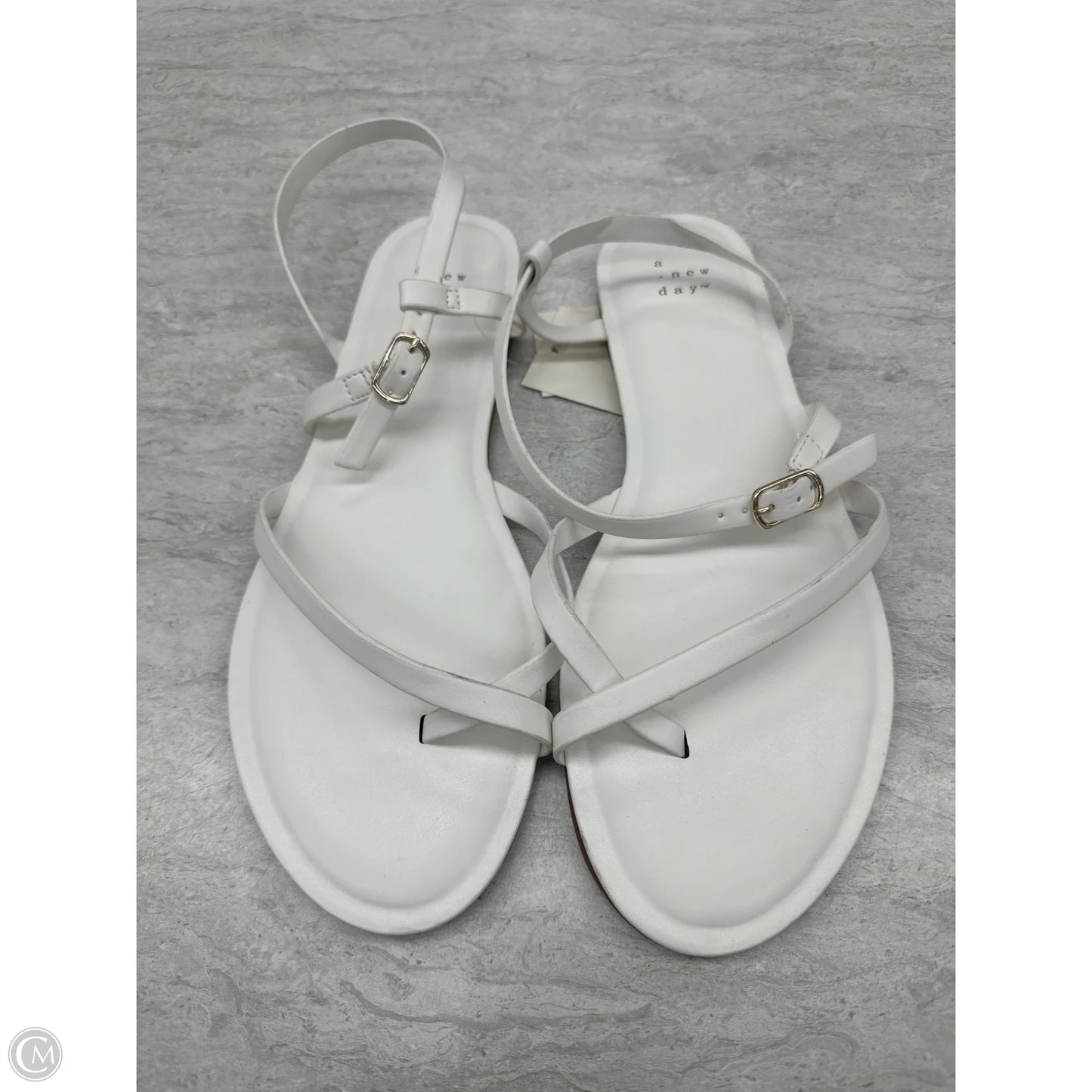 Sandals Flats By A New Day In White, Size: 9