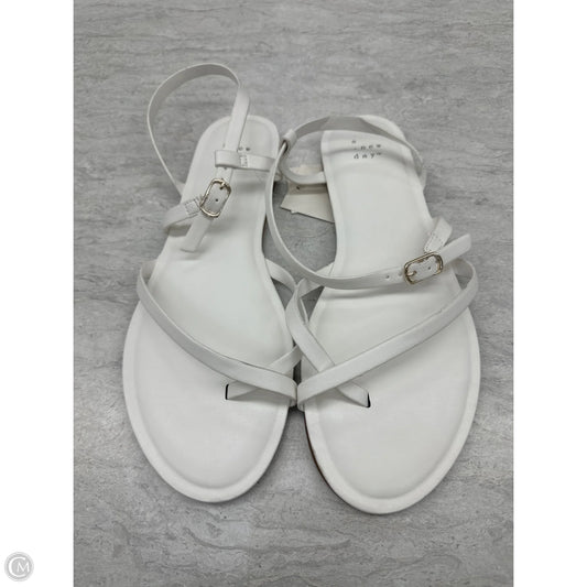 Sandals Flats By A New Day In White, Size: 9