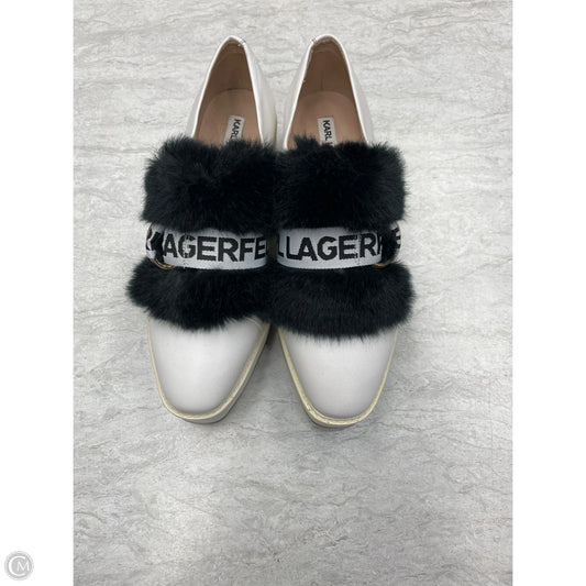 Shoes Designer By Karl Lagerfeld In Black & White, Size: 7.5