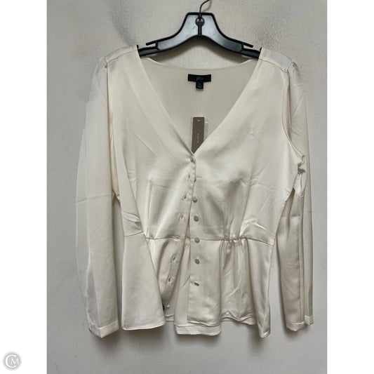 Top Long Sleeve By J. Crew In Cream, Size: S