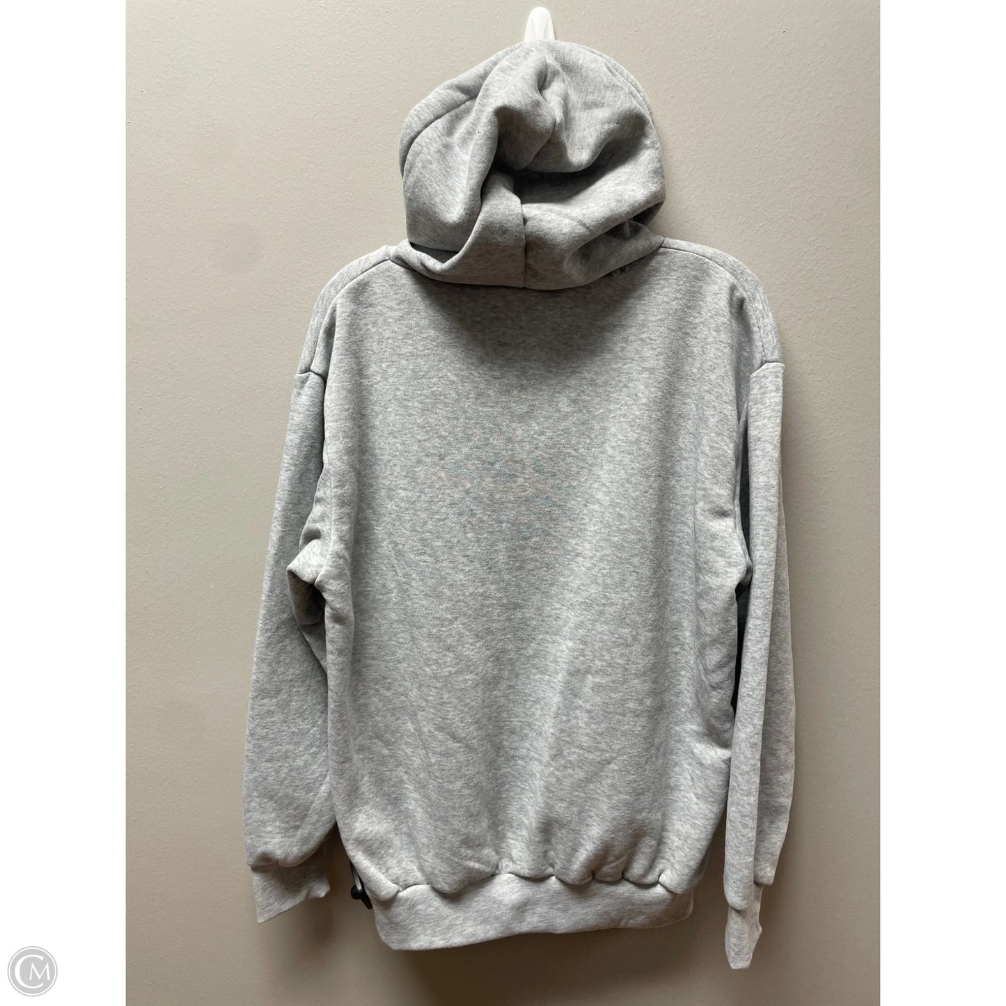 Sweatshirt Hoodie By Clothes Mentor In Grey, Size: M
