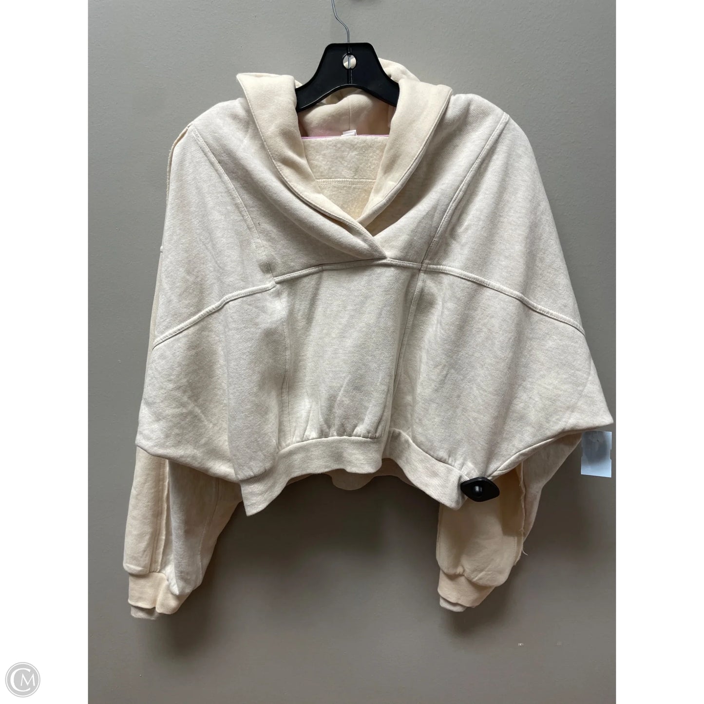 Sweatshirt Hoodie By Daily Practice By Anthropologie In Cream, Size: L