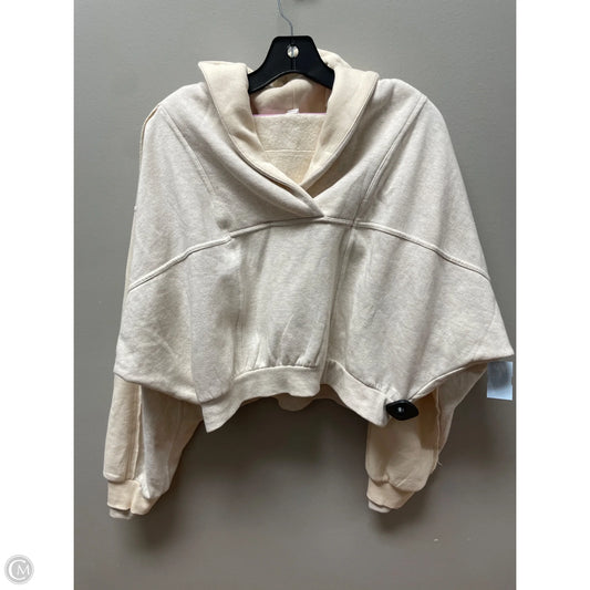 Sweatshirt Hoodie By Daily Practice By Anthropologie In Cream, Size: L