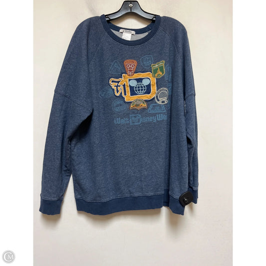Sweatshirt Crewneck By Disney In Navy, Size: Xl