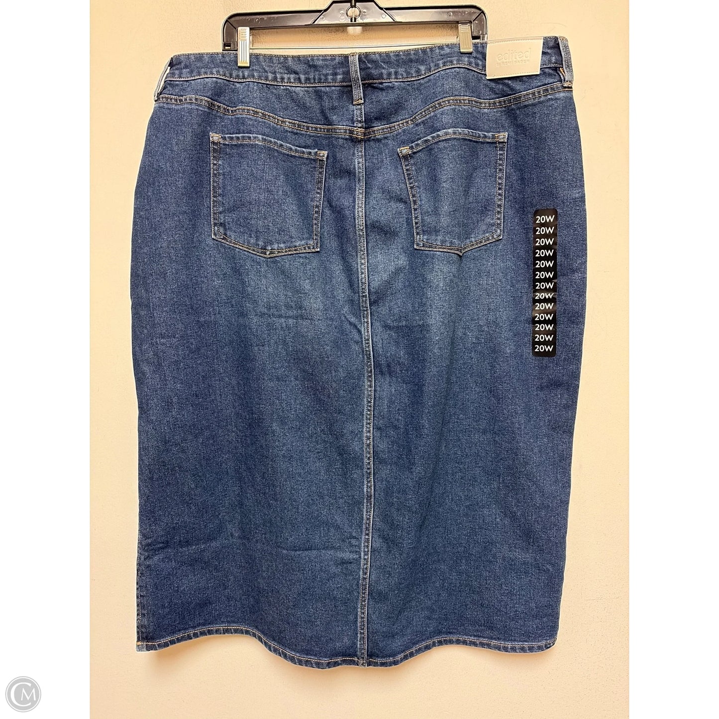 Skirt Maxi By Clothes Mentor In Blue Denim, Size: 20