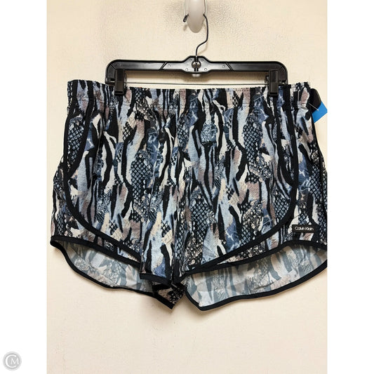 Athletic Shorts By Calvin Klein In Animal Print, Size: Xl