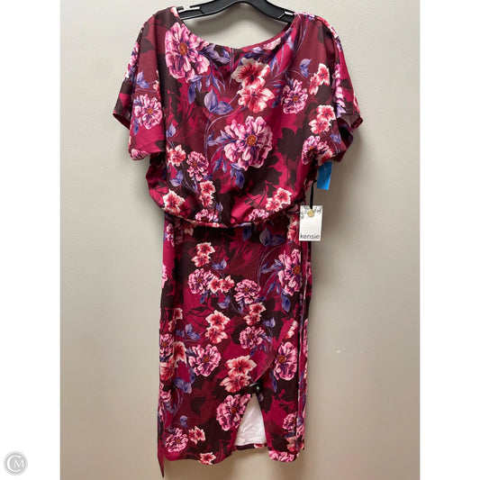 Dress Casual Midi By Kensie In Floral Print, Size: M