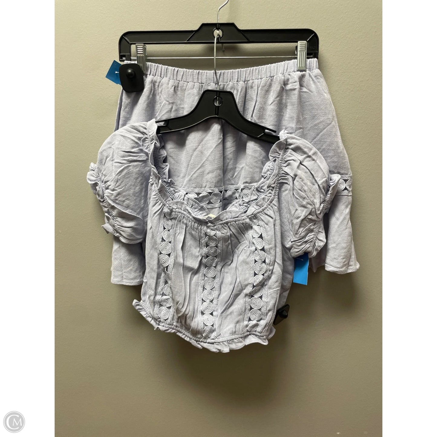 Skirt Set 2pc By Clothes Mentor In Blue, Size: 8