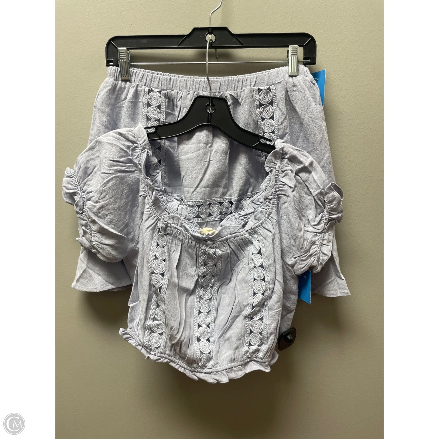 Skirt Set 2pc By Clothes Mentor In Blue, Size: 8