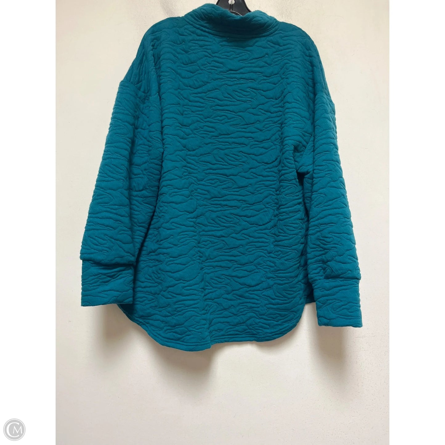 Athletic Jacket By Nine West In Teal, Size: 2x