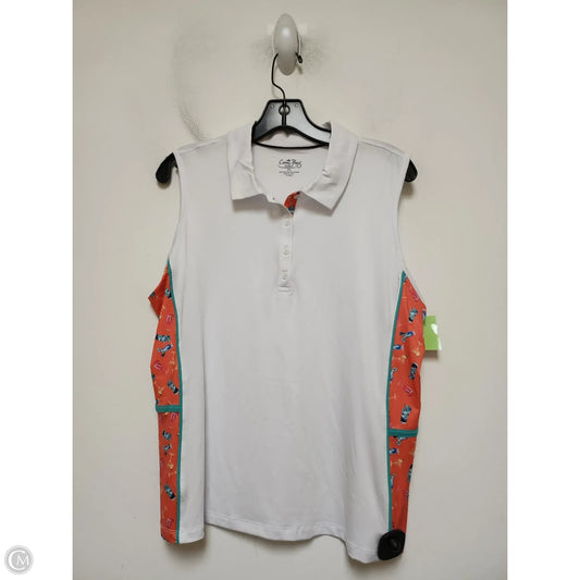 Top Sleeveless By Coral Bay In White, Size: Lp