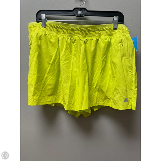 Athletic Shorts By Tek Gear In Chartreuse, Size: Xxl