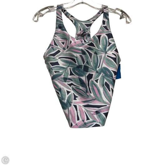 Athletic Bra By Sage In Tropical Print, Size: M