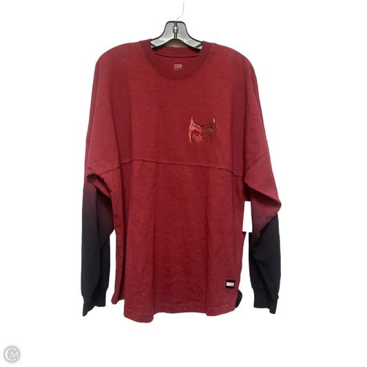 Top Long Sleeve By Disney Store In Red, Size: M