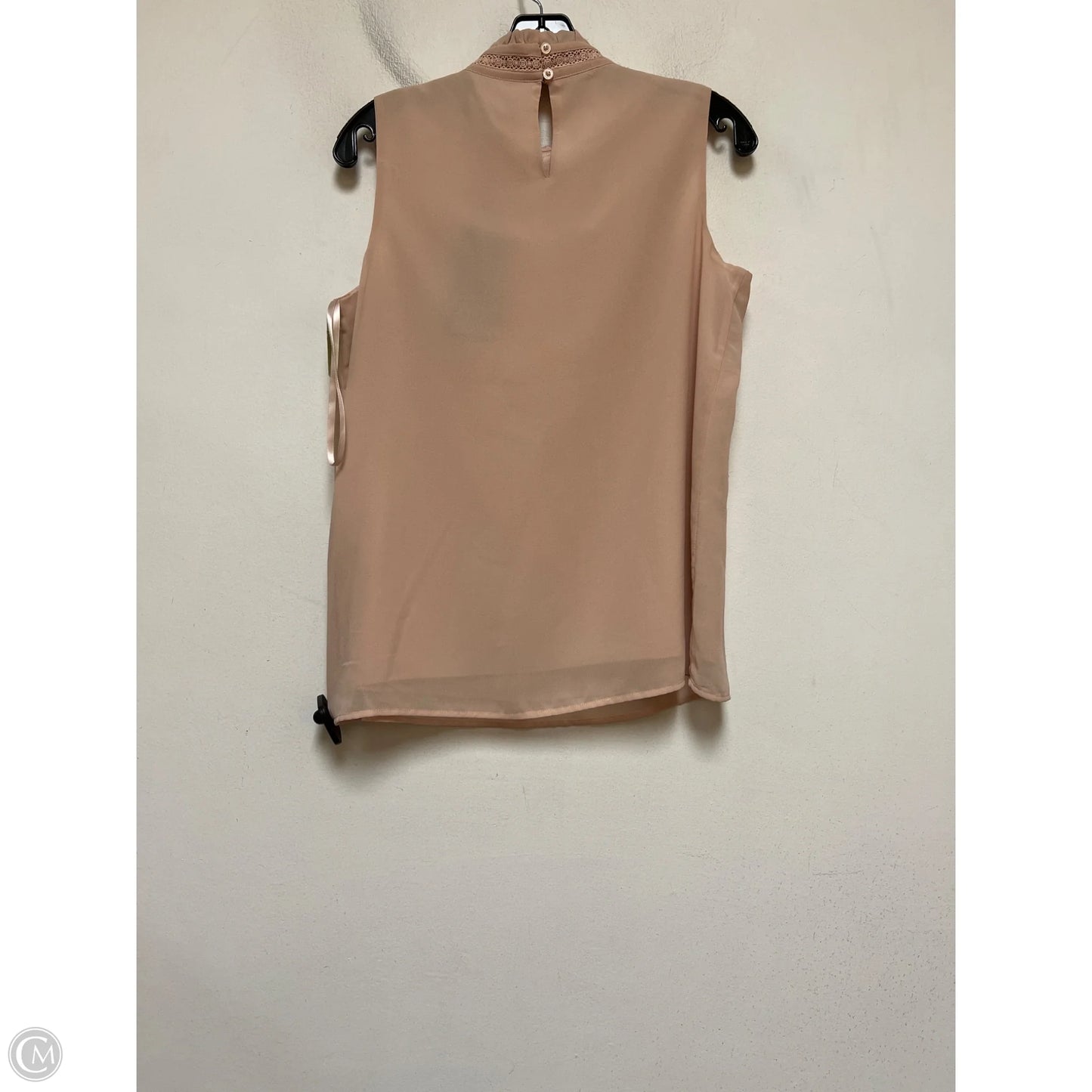 Top Sleeveless Designer By Karl Lagerfeld In Pink, Size: S
