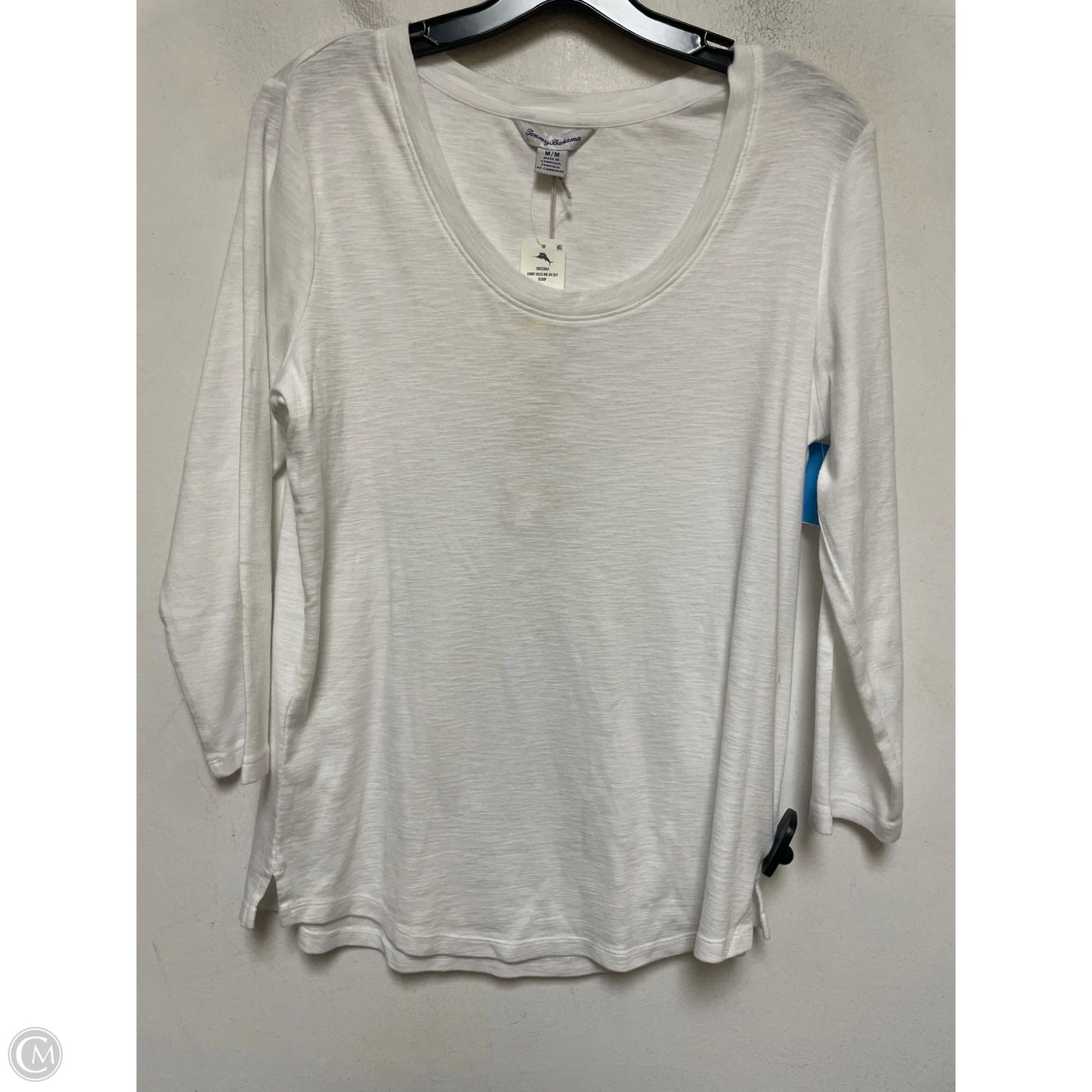 Top Long Sleeve Basic By Tommy Bahama In White, Size: M