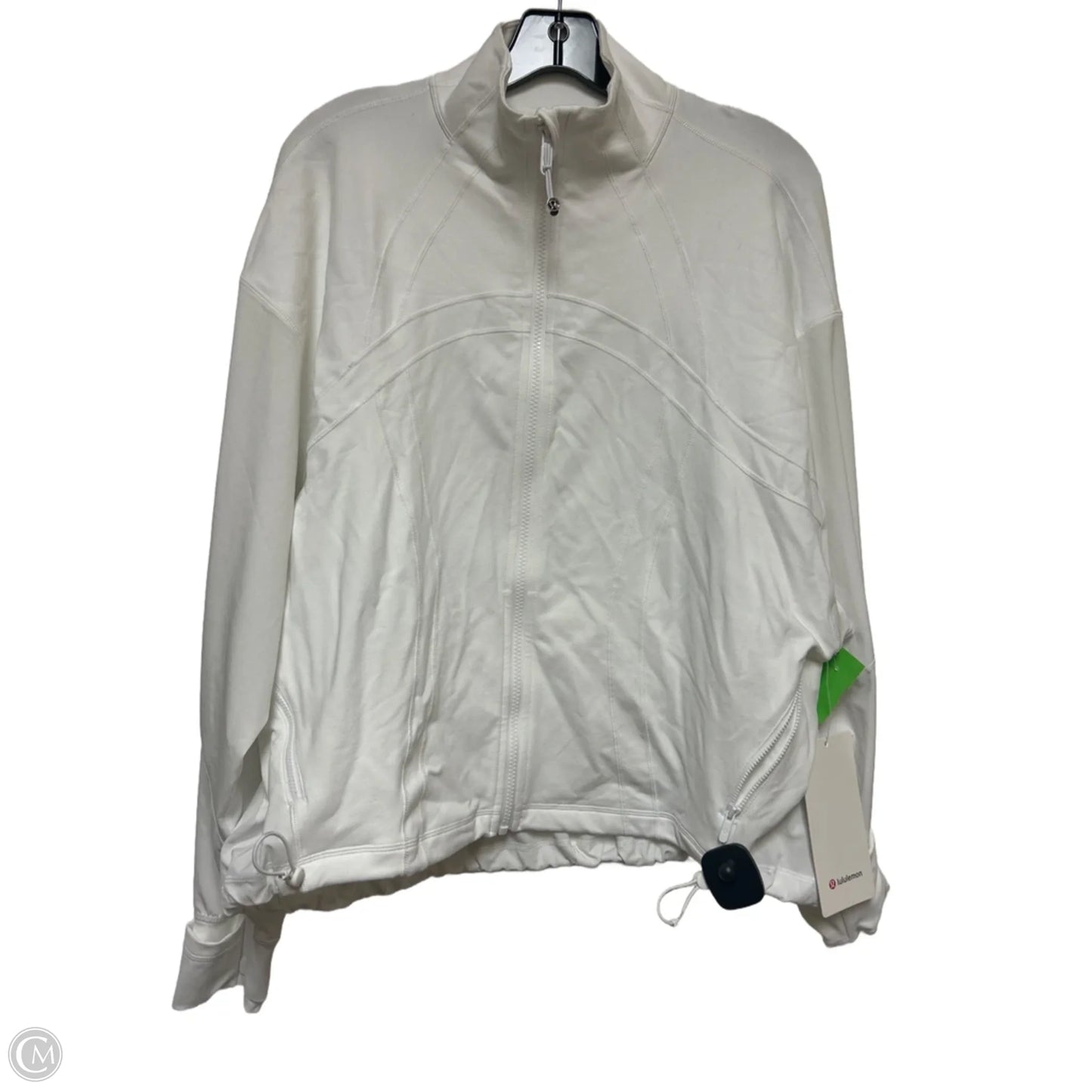 Athletic Jacket By Lululemon In White, Size: 8