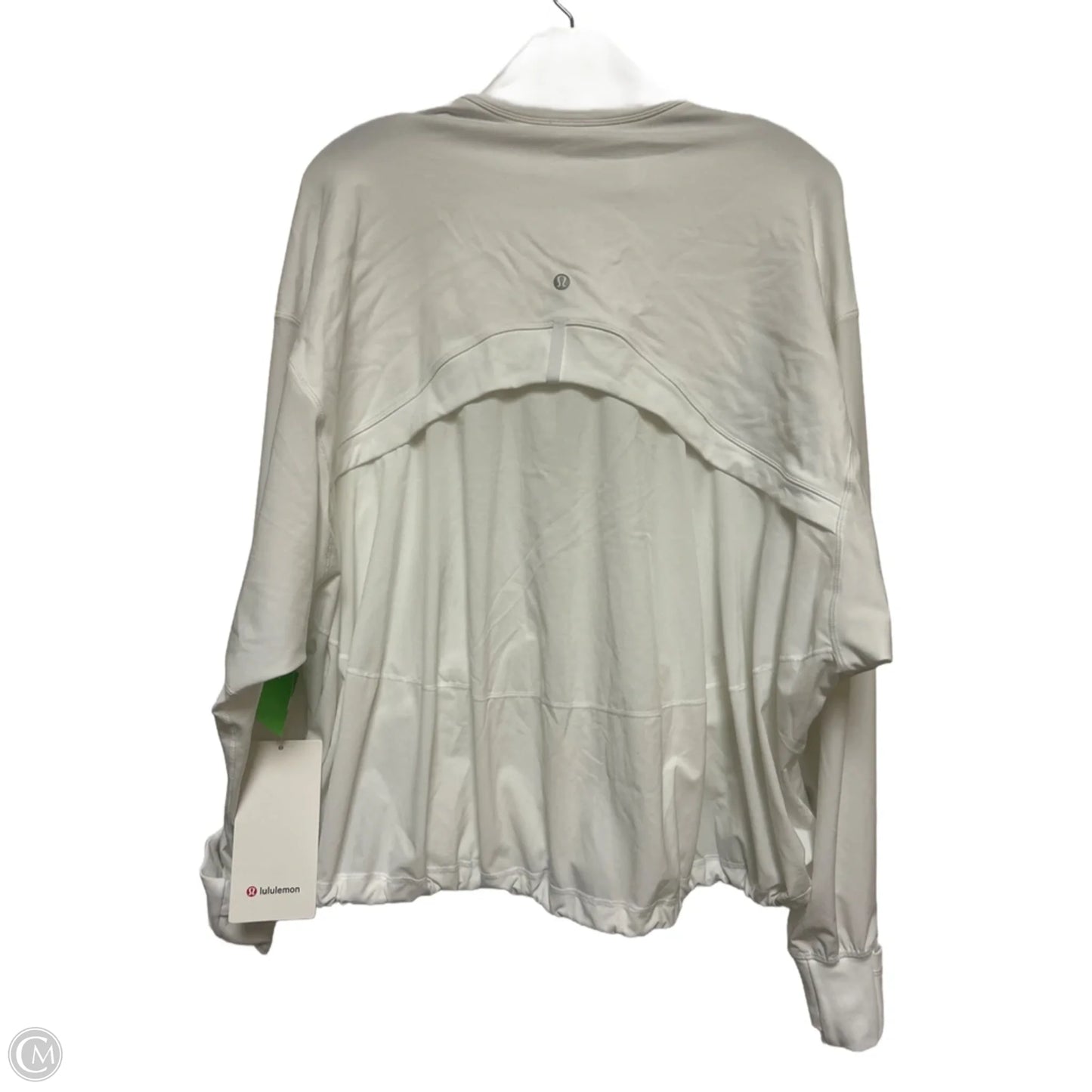 Athletic Jacket By Lululemon In White, Size: 8