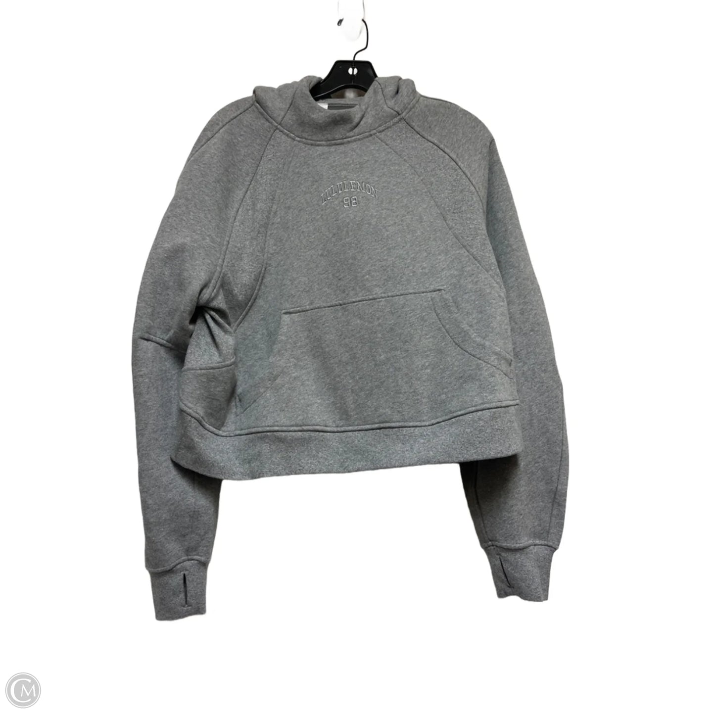 Athletic Jacket By Lululemon In Grey, Size: M