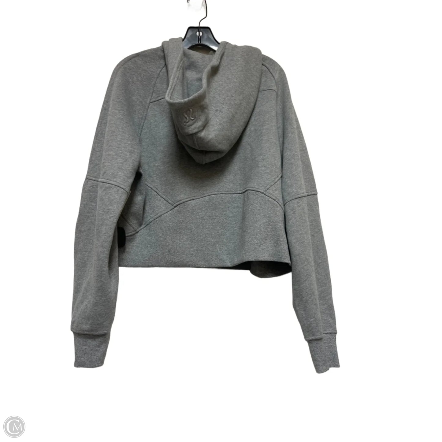 Athletic Jacket By Lululemon In Grey, Size: M