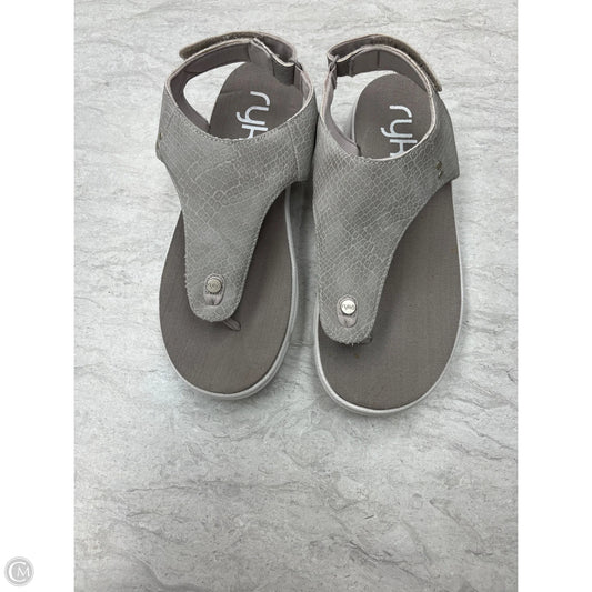 Sandals Flats By Ryka In Grey, Size: 6.5