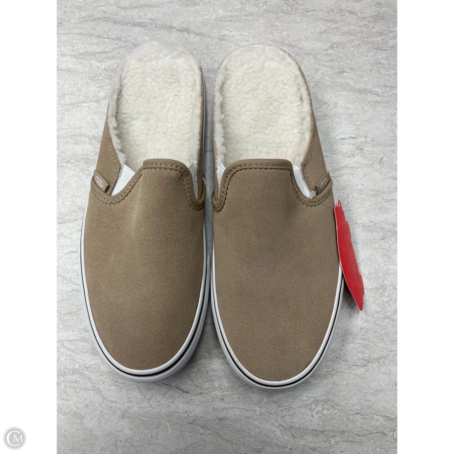 Shoes Flats By Vans In Tan, Size: 9