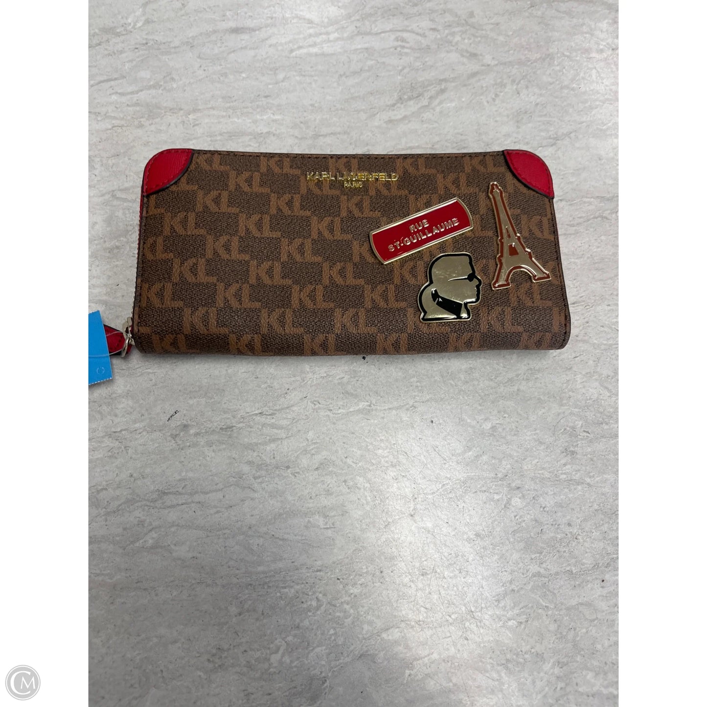 Wallet Designer By Karl Lagerfeld, Size: Large