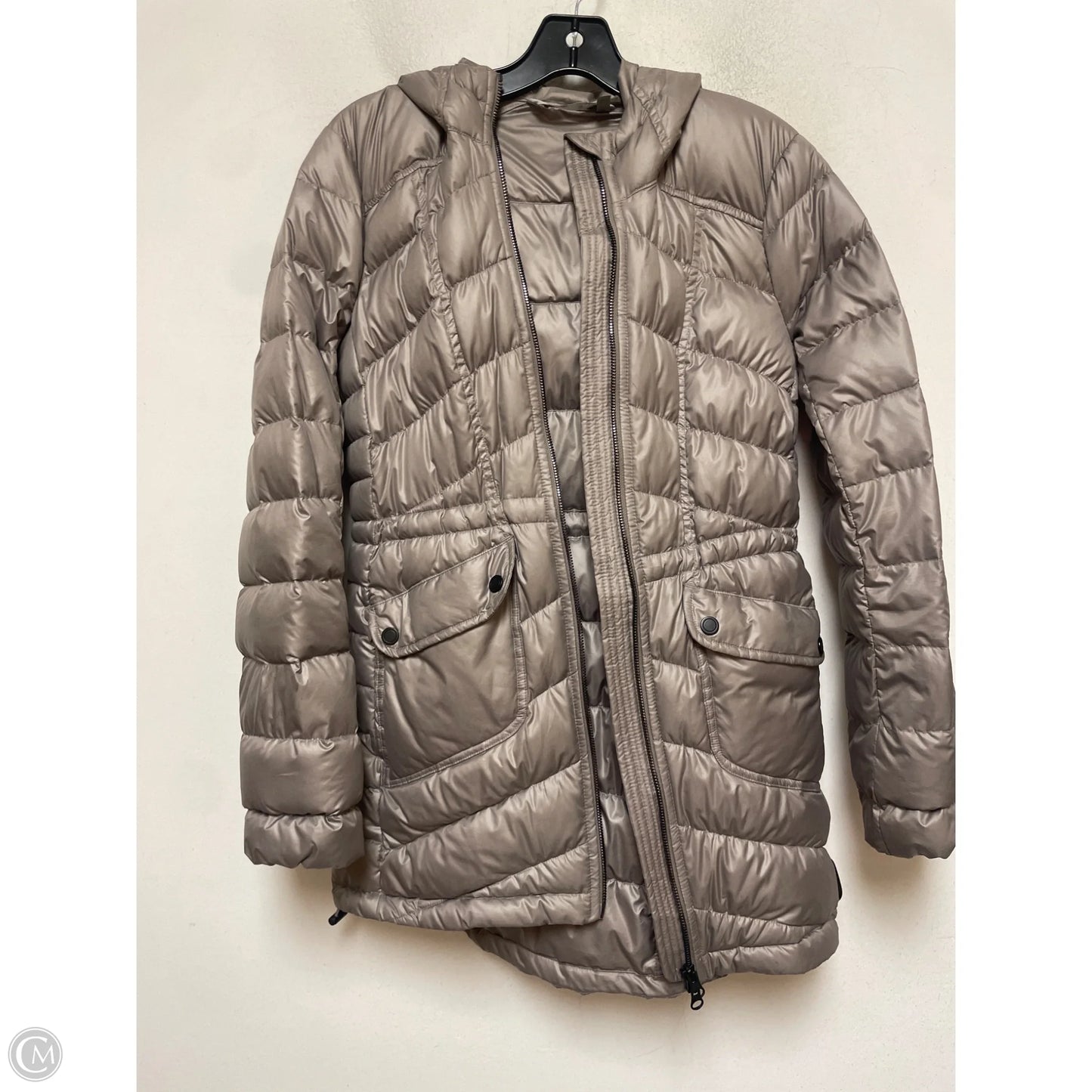 Jacket Puffer & Quilted By Athleta In Taupe, Size: Xs