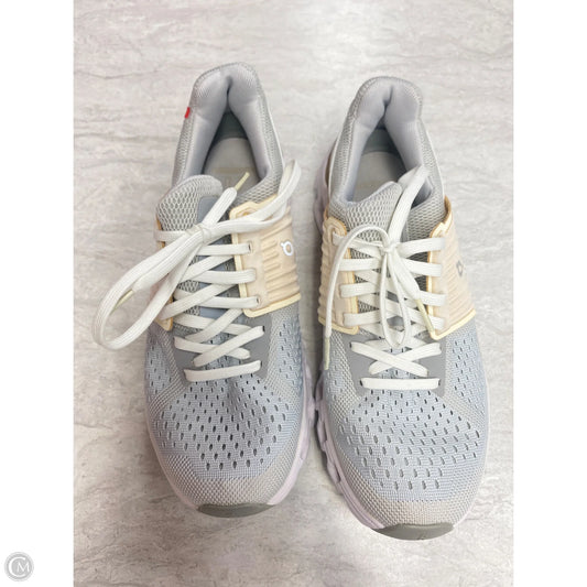 Shoes Athletic By On Cloud In Cream & Grey, Size: 6.5